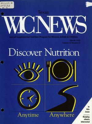 Texas WIC News, Volume 4, Number 3, March 1995