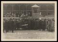 Photograph: [Crowd Inspecting Charles Walsh's Biplane #1]