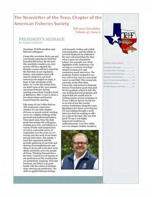 The Newsletter of the Texas Chapter of the American Fisheries Society, Volume 47, Number 2, Fall 2021