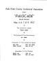 Text: Palocade - Palo Pinto County - Official Centennial Program - front si…