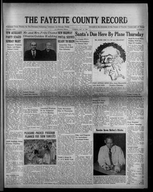 The Fayette County Record (La Grange, Tex.), Vol. 29, No. 12, Ed. 1 Tuesday, December 12, 1950