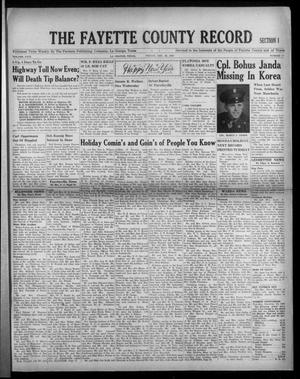 The Fayette County Record (La Grange, Tex.), Vol. 29, No. 17, Ed. 1 Friday, December 29, 1950