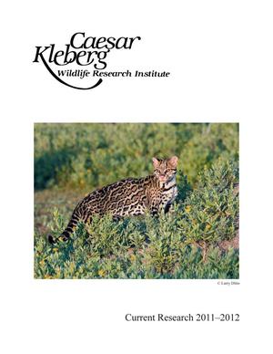 Caesar Kleberg Wildlife Research Institute Report of Current Research: 2012