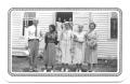 Photograph: [Group of People Standing at the Entrance of a Presbyterian Church]