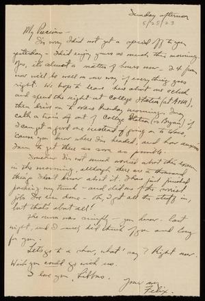 [Letter from Felix Butte to Elizabeth Kirkpatrick - May 28, 1923]