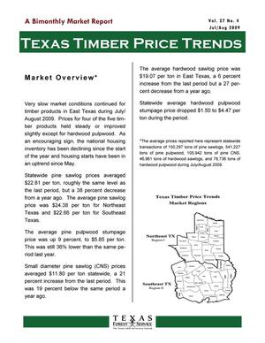 Texas Timber Price Trends, Volume 27, Number 4, July/August 2009