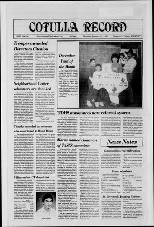 Cotulla Record (Cotulla, Tex.), Vol. 96, No. 2, Ed. 1 Thursday, January 10, 1991