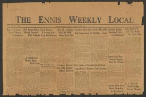 Primary view of object titled 'The Ennis Weekly Local (Ennis, Tex.), Vol. 42, No. 31, Ed. 1 Thursday, April 16, 1936'.