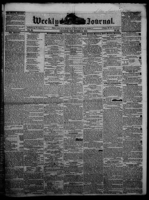 Primary view of Weekly Journal. (Galveston, Tex.), Vol. 3, No. 28, Ed. 1 Friday, October 15, 1852