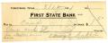 Legal Document: [Check from Harry Caddell for cash, August 12, 1921]