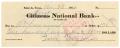 Legal Document: [Check from Levi Perryman to A.D Lunn, October 18, 1914]