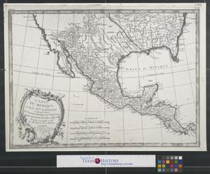 Primary view of Carte du Mexique ou de la Nlle. Espagne contenant aussi le Nouveau Mexique, la Californie, avec une partie des pays adjacents