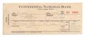 Text: [Local Collection receipt, Continental National Bank, Fort Worth, Tex…