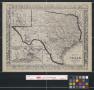 Map: County map of Texas, 1860.