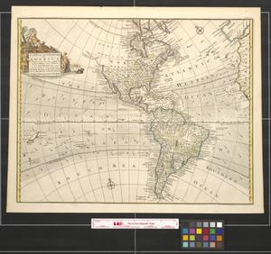 Primary view of A new and accurate map of America drawn from the most approved modern maps and charts and adjusted by astronomical observations.