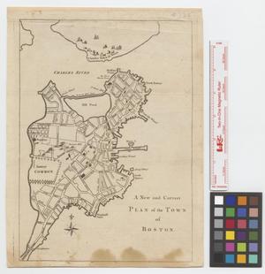 Primary view of A New and Correct Plan of the Town of Boston.