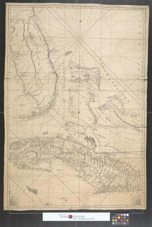 Primary view of The peninsula and gulf of Florida, or New Bahama Channel, with the Bahama Islands.