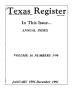 Journal/Magazine/Newsletter: Texas Register: Annual Index January 1991-December 1991, Volume 16, N…