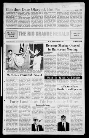 Primary view of The Rio Grande Herald (Rio Grande City, Tex.), Vol. 40, No. 14, Ed. 1 Thursday, February 6, 1986