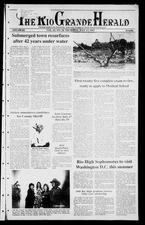 Primary view of Rio Grande Herald (Rio Grande City, Tex.), Vol. 82, No. 28, Ed. 1 Thursday, July 13, 1995