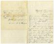 Letter: [Letter from Sam E. Wanford to Charles B. Moore, August 27, 1883]