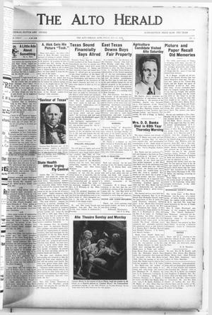 Primary view of The Alto Herald (Alto, Tex.), Vol. 36, No. 4, Ed. 1 Thursday, May 21, 1936