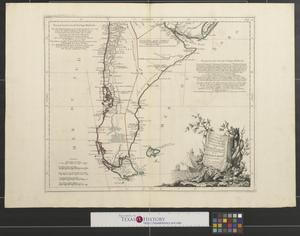 Primary view of Carte du Chili méridional, du Rio de la Plata des Patagons, et du Détroit de Magellan : ce qui fait l'extremité australe de l'Amérique Meridle [South America - Sheet 3].