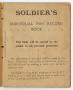 Book: [Soldiers Pay Record Book]
