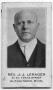 Photograph: [Personal Card of Reverend J.J. Lerager]