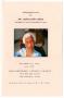 Pamphlet: [Funeral Program for Audrae Helen Adams, November 30, 2009]