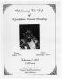 Pamphlet: [Funeral Program for Geraldine Roxie Bordley, February 7, 2004]