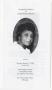 Pamphlet: [Funeral Program for Linda Penson Brown, January 17, 2002]