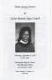 Pamphlet: [Funeral Program for Bennie Joyce Coach, September 9, 1999]