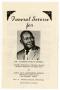 Pamphlet: [Funeral Program for Leonard O'Neal Daniels, February 2, 1965]
