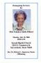 Pamphlet: [Funeral Program for Tommye Adelle Dillard, July 10, 2006]