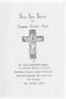 Pamphlet: [Funeral Program for Clarence Clifton Green, August 11, 1966]