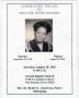 Pamphlet: [Funeral Program for Lue Jettie Sanders, August 28, 2010]