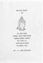 Pamphlet: [Funeral Program for Mary Sledge, August 22, 1970]