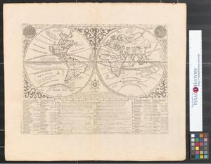 Primary view of Mappemonde ou description generale du globe terrestre.