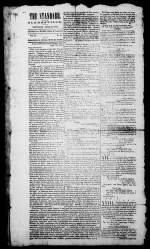 Primary view of The Standard. (Clarksville, Tex.), Vol. 20, No. 41, Ed. 1 Saturday, April 30, 1864