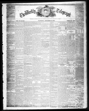 Primary view of The Weekly Telegraph (Houston, Tex.), Vol. 25, No. 27, Ed. 1 Wednesday, September 21, 1859