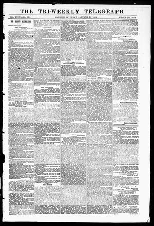 Primary view of The Tri-Weekly Telegraph (Houston, Tex.), Vol. 29, No. 129, Ed. 1 Saturday, January 16, 1864
