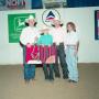Photograph: [Bob Welch and three adults in Youth division award presentation at W…