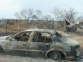 Photograph: [Fire-damaged car in Ringgold]