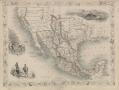 Map: [Map of Mexico, California and Texas in 1851]