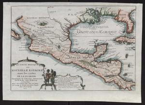Primary view of Le vieux Mexique, ou, Nouvelle Espagne avec les costes de la Floride : faisant-partic de l'Amerique septentrionale / par N. de Fer.