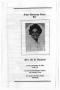 Pamphlet: [Funeral Program for Ida B. Burgess, December 12, 1989]