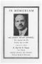 Pamphlet: [Funeral Program for Quincy Brady Mitchell, May 20, 1939]