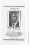 Pamphlet: [Funeral Program for Audley E. Mosley, July 22, 1964]