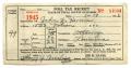 Legal Document: [Poll tax receipt for John J. Herrera, County of Harris - 1945]